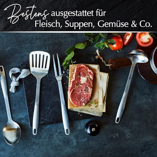 Küchenhelfer Set aus Edelstahl von Stanley Rogers 6 Teile