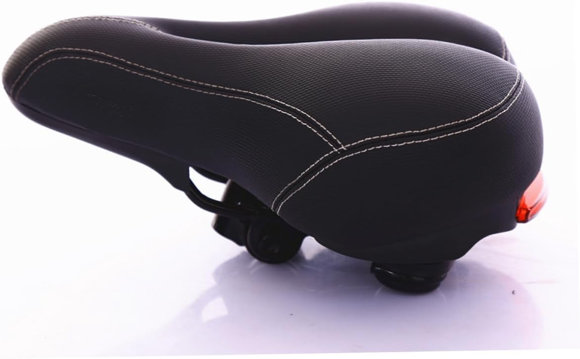 Men Women Bike Seat with Light Comfortable Saddle Pad Large Bike Seat Waterproof