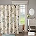 Madison Park Shower Curtain, Bird & Leaf Print, Farmhouse Shower Curtain for Bathroom, Modern Country Bathroom Décor, Machine Washable, Cotton Shower Curtain, Quincy, 72x72