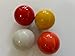 BuyBocceBalls Listing - Tournament Quality - Unique 4 Pack of 60mm pallinos - Orange, Red, White, Yellow