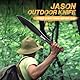 JASON Machete Survival Großes Outdoor Messer Feststehend mit Holzgriff Bushmesser Jagdmesser mit PU Scheide Großes Bushcraft Messer für Outdoor Aktivitäten