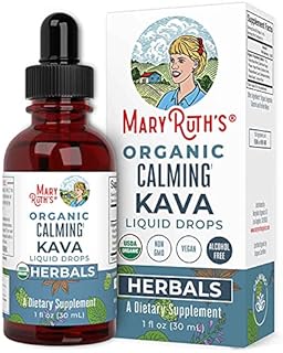 Kava Kava Root by MaryRuth's | Sugar Free | USDA Organic Calming Kava Liquid Drops | Support Sleep, Calm, and Stress Relief | Vegan | Non-GMO | Gluten Free | 60 Servings