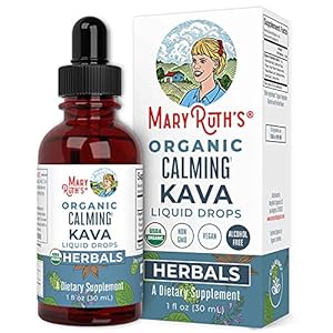 Kava Kava Root by MaryRuth’s | Sugar Free | USDA Organic Calming Kava Liquid Drops | Support Sleep, Calm, and Stress…
