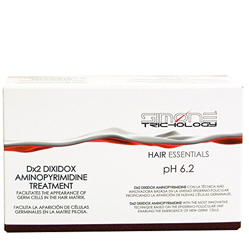 Simone Trichology Dx2 Dixidox Aminopyrimidine Treatment for Hair Loss 10 Vials