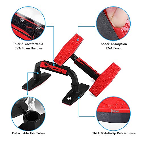 KKmoon 2 peças de barra de push-up Barra de tórax suporte de ginásio de esportes instrutor de treina