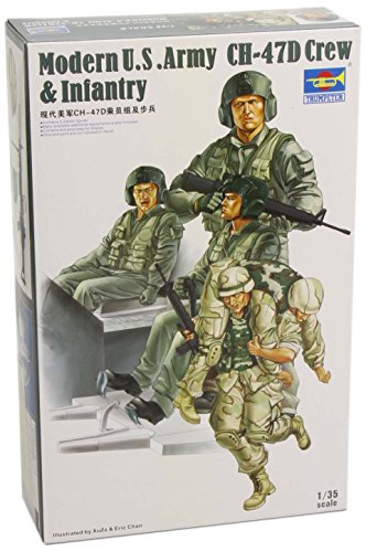 Maquette CH-47D Crew & Infantry Trumpeter 00415 figurines soldats armée américaine plastique