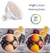 Vlio 6er MR16 GU5.3 LED Lampen Warmweiß 5W Ersatz für 40W Halogen Kein Flackern 3000K 450 Lumen LED Birne Leuchtmittel 120° Abstrahwinkel Spot Nicht Dimmbar AC/DC 12V