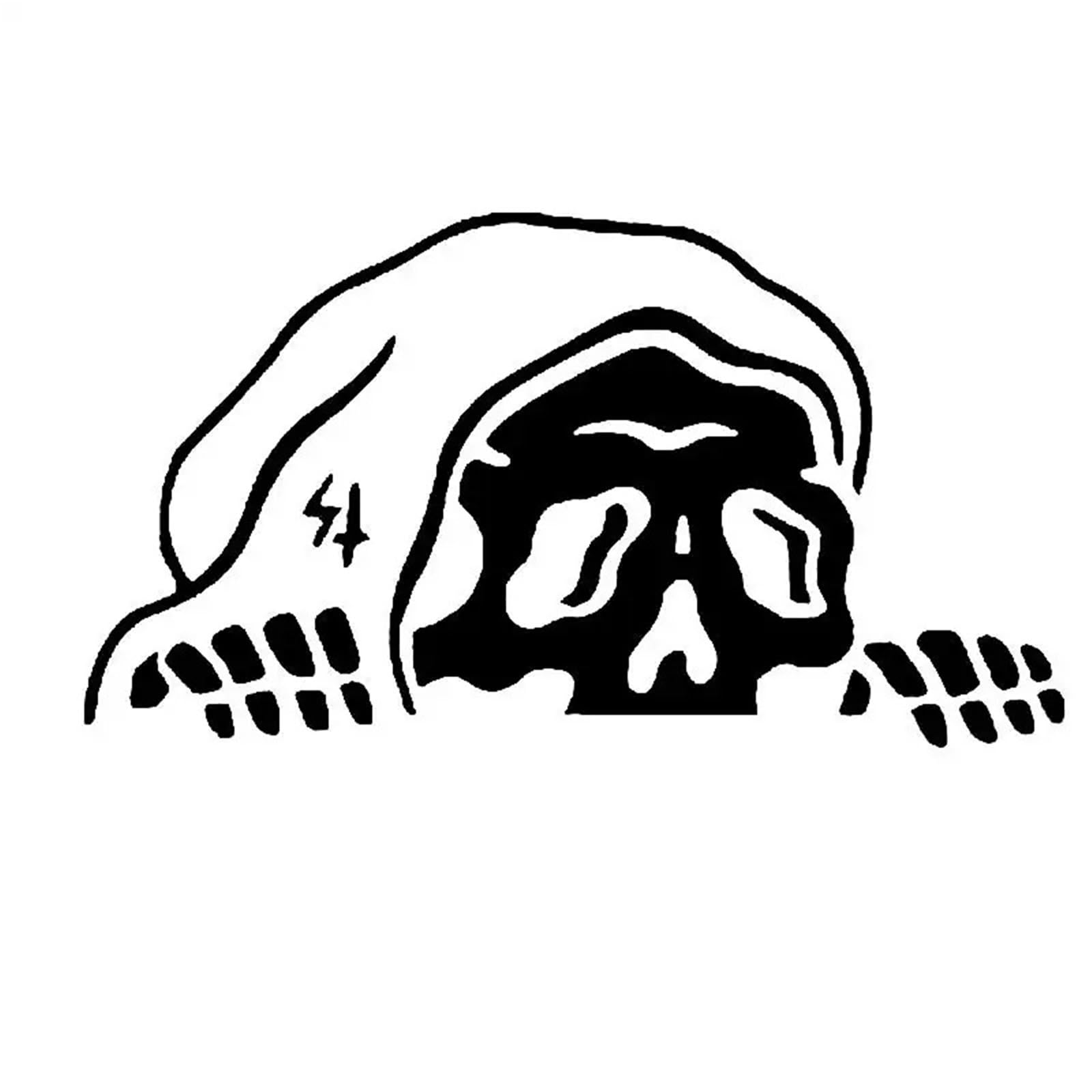 FGLFPXI Motorcycle Car Sticker Decoration Windshield Window Grim Sticker