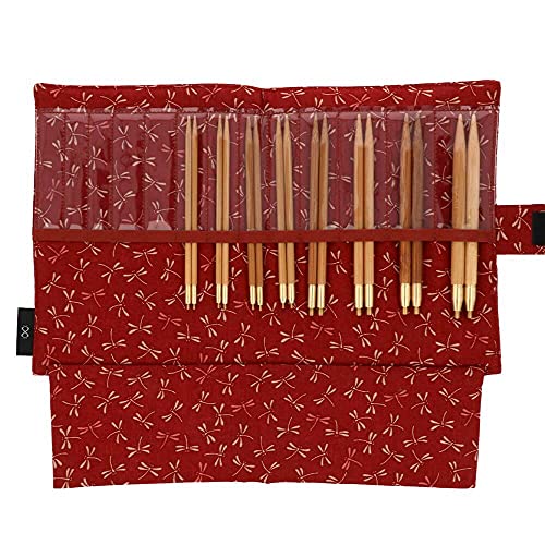 Seeknit Circular Knitting Needles Set, Bamboo, red, Mittelgroe/Groe