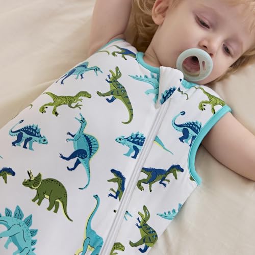 Image of babee Reshinee Bamboo Viscose Sleep Sack for Babies and Toddlers 1.0 Tog Wearable Blanket 2-Way Zipper Baby Shower Gifts