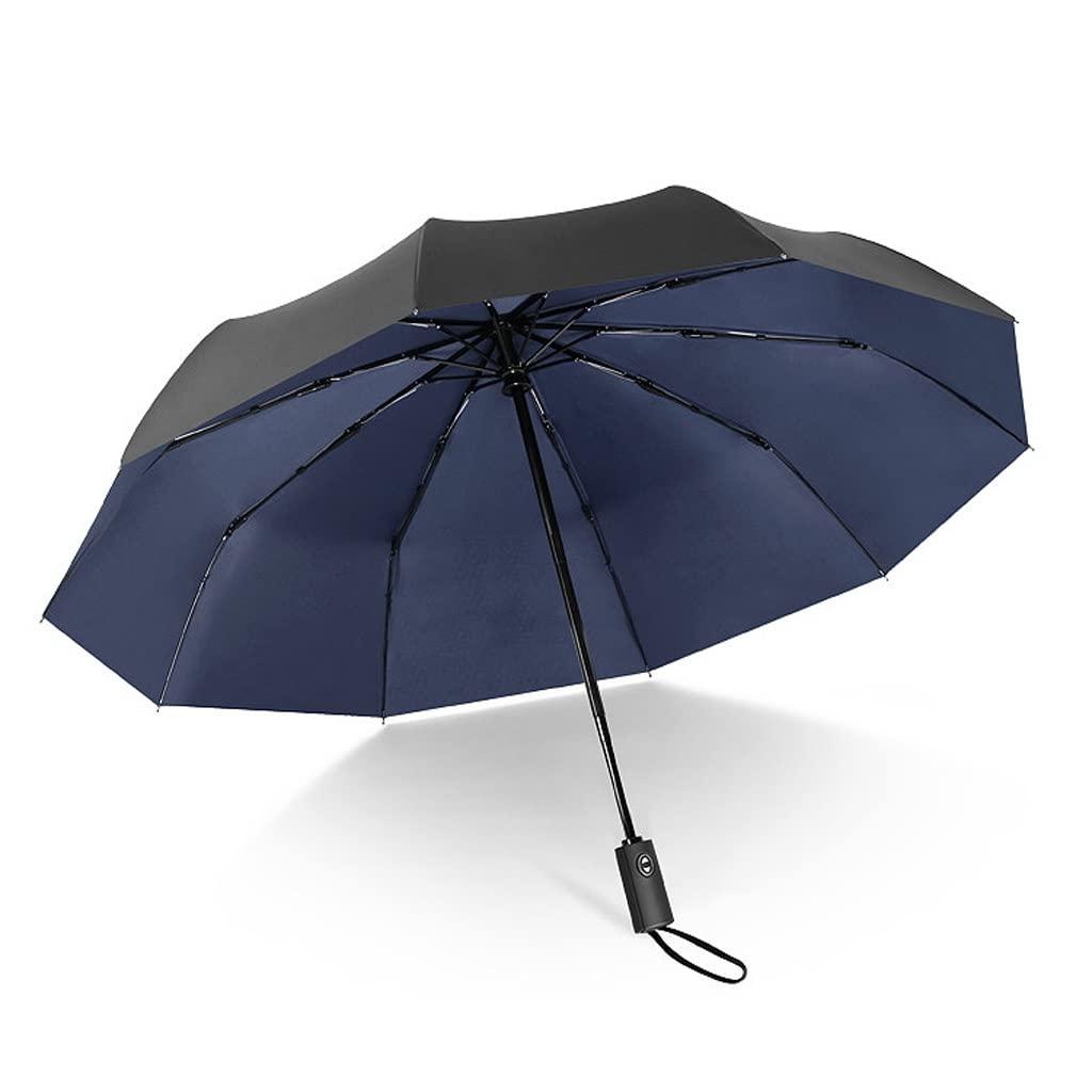 Parapluie de voyage automatique double couche pliable pour homme