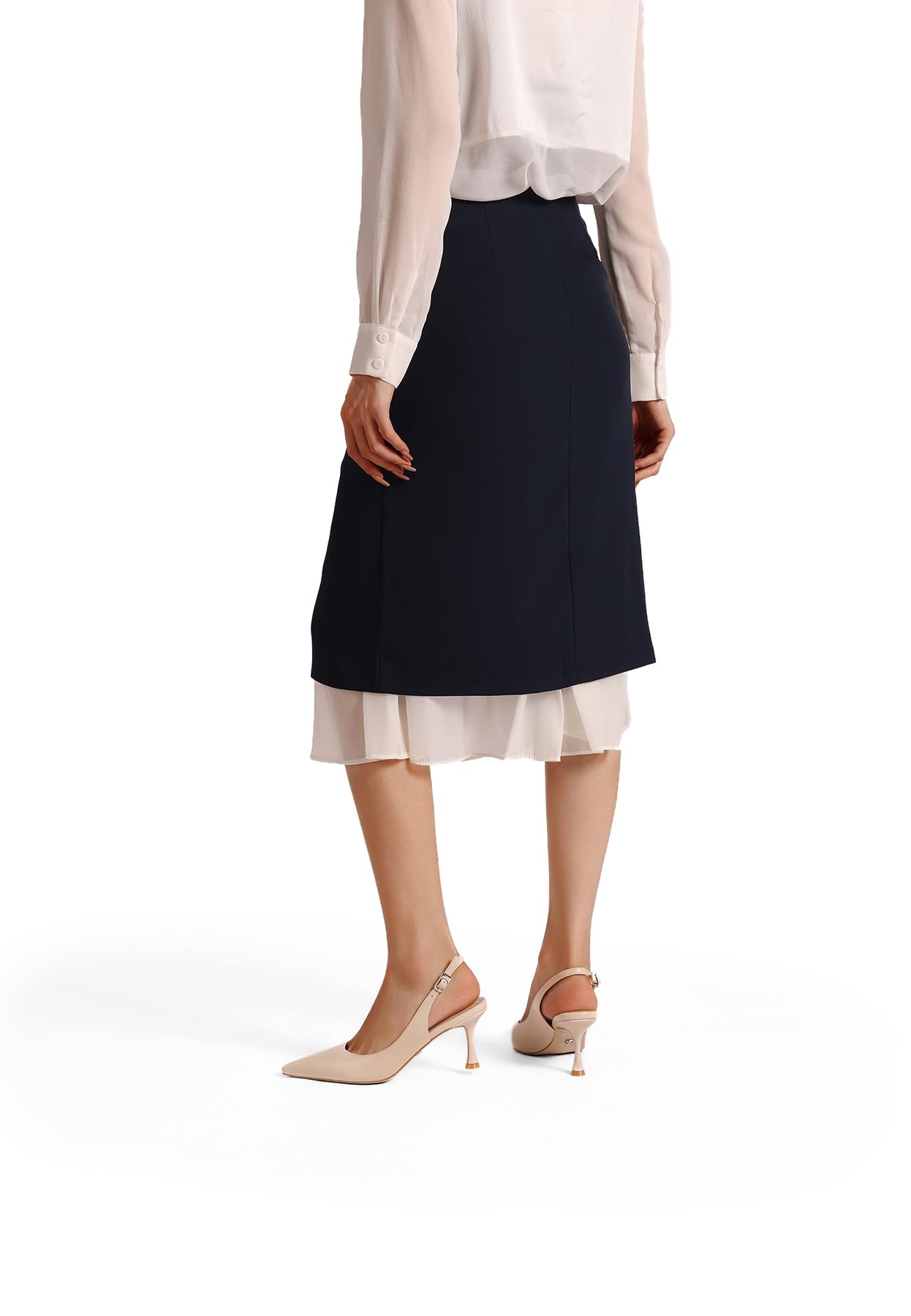 QUEEN HELENA Décolleté Donna Slingback con Tacco Medio K4612