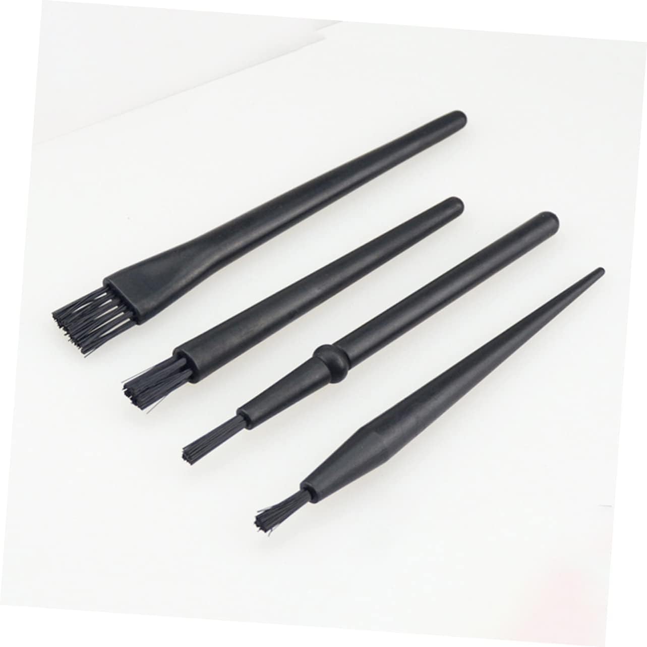 CHILDWEET 1set Cleaning Brush Set Small Brush Mini Bristle Handled Tools Kit Brushes Static Electronics Brush Tool Electronic Removal Computer Keyboard Electric Cleaning Brush Black