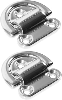 Stainless Steel D Ring Tow Hook for Car, 6mm 2pcs