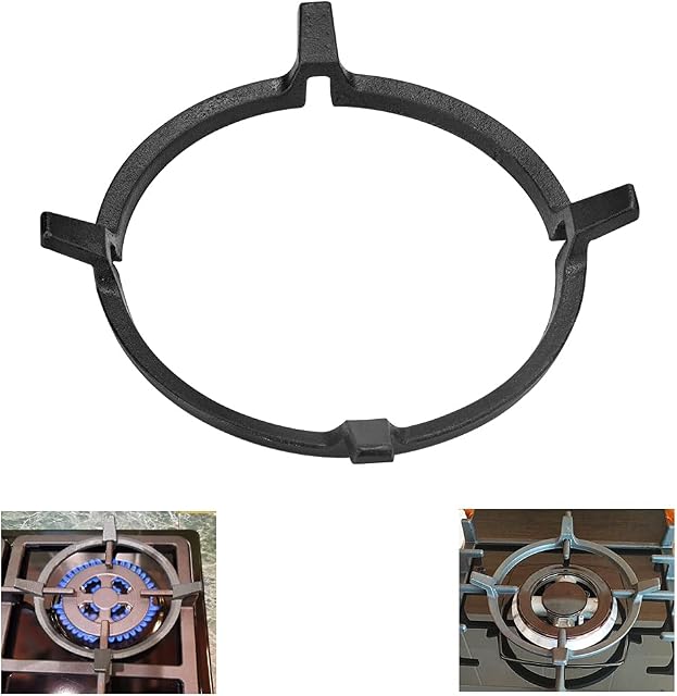 "N/A" YONGORHEX Wok Ring Universal Wok Stand Cast Iron Stove Trivets Support Holder Non Slip Cooktop Range Pan Rack Home Supplies for Kitchen Wok Gas Hob