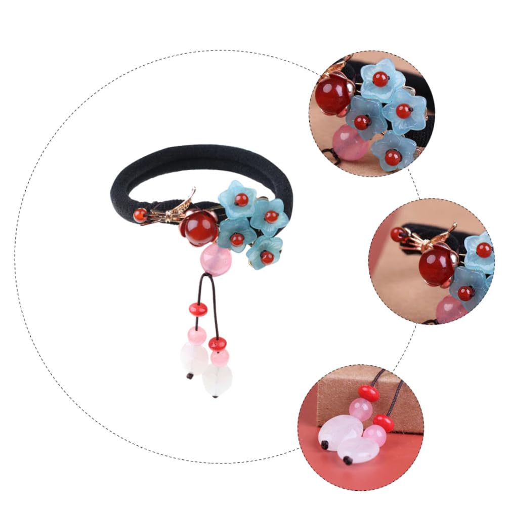 2pezzi Vintage Agate Hair Tie Elegante Fascia Per Per Ponytail e Acconciature Retro Accessorio Per Occasioni e