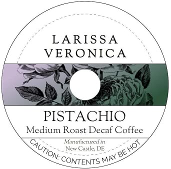 Pistachio Medium Roast Decaf Coffee Single Serve K-Cup Pods Gourmet, Naturally Flavored, Whole Coffee Beans 12 pods, ZIN 574169