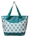 Earthwise INSULATED Grocery Bag Reusable Large Cooler Shopping Tote w ZIPPER Closure, Thermal Peva Lining & FRONT POCKET For Picnics, Travel, Beach