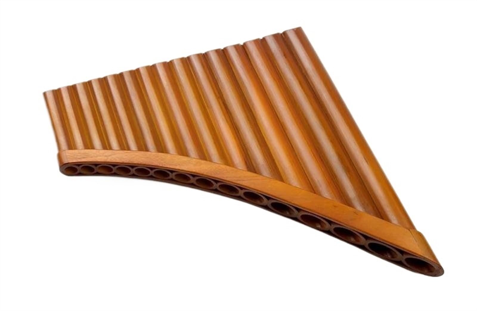 Amazon | パンフルート 楽器 15/18 パイプブラウンフラットパン
