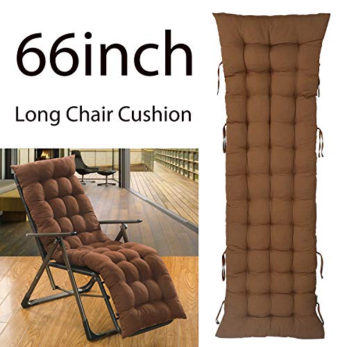 ELFJOY Patio Chair Cushions Rocking Chair Cushions Thick Padded for Lounge Chair Bench Cushion Loveseat (Coffee)