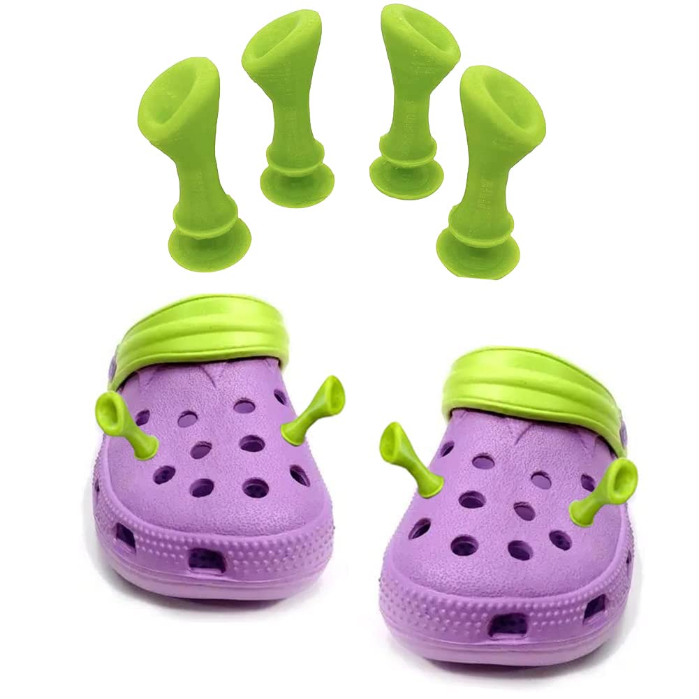 MAKINGTECShoe Charms, Ears Charms, Distinctive Cool Accessories, Plastic Nurse Shoes Decorations for Adults Women Men Gifts Party Favor Birthday, 4 PCS Small