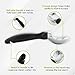 Spring Chef Heavy Duty Ice Cream Scoop with Comfortable Handle - Professional Ice Cream Scooper for Gelato, Sorbet, Cookie Dough, Melon, Frozen Yogurt - Dishwasher Safe Metal Kitchen Tool - Black