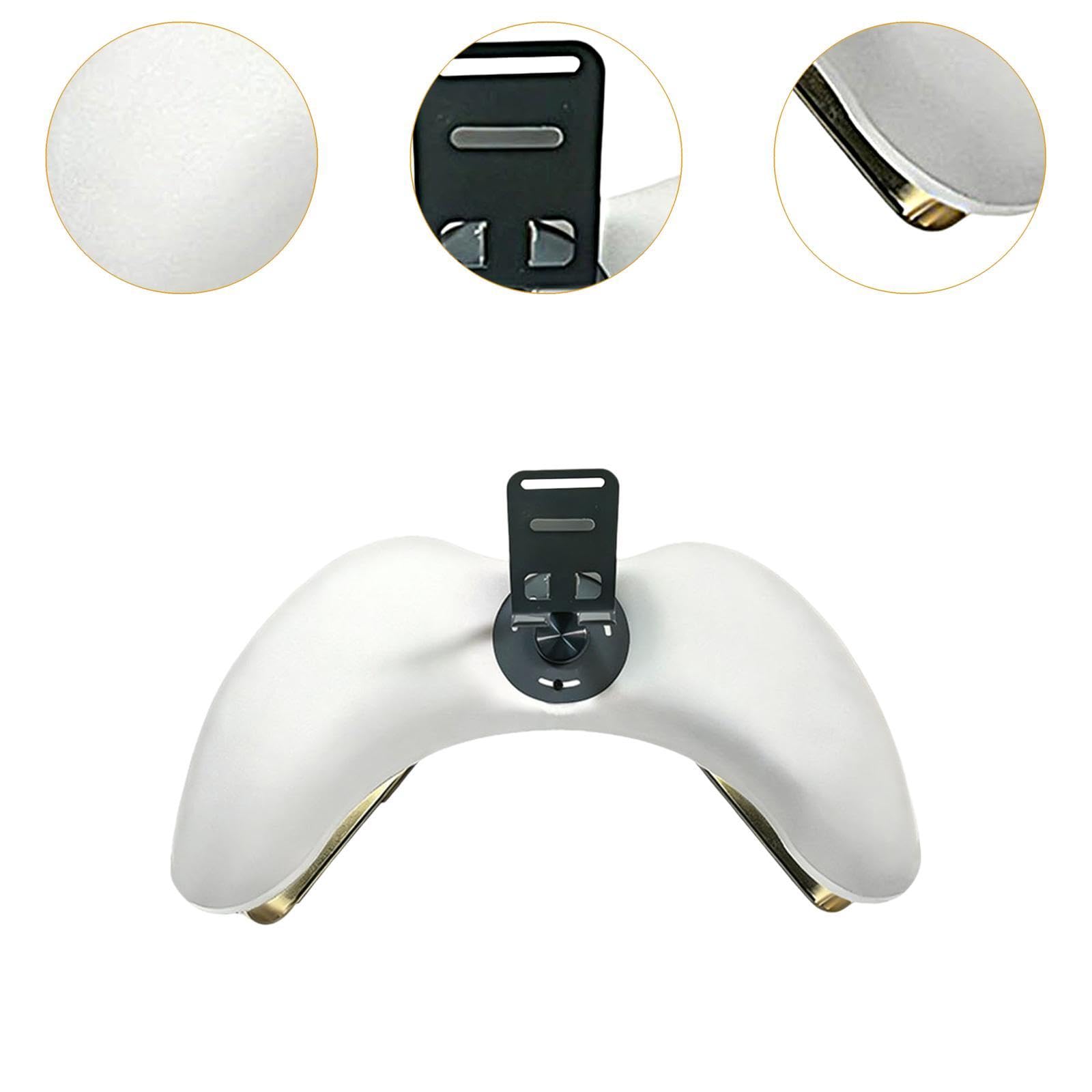 perfk Cuscino poggiamani per manicure supporto per telefono, gambe in metallo per unghie in acrilico fai casa, Bianco