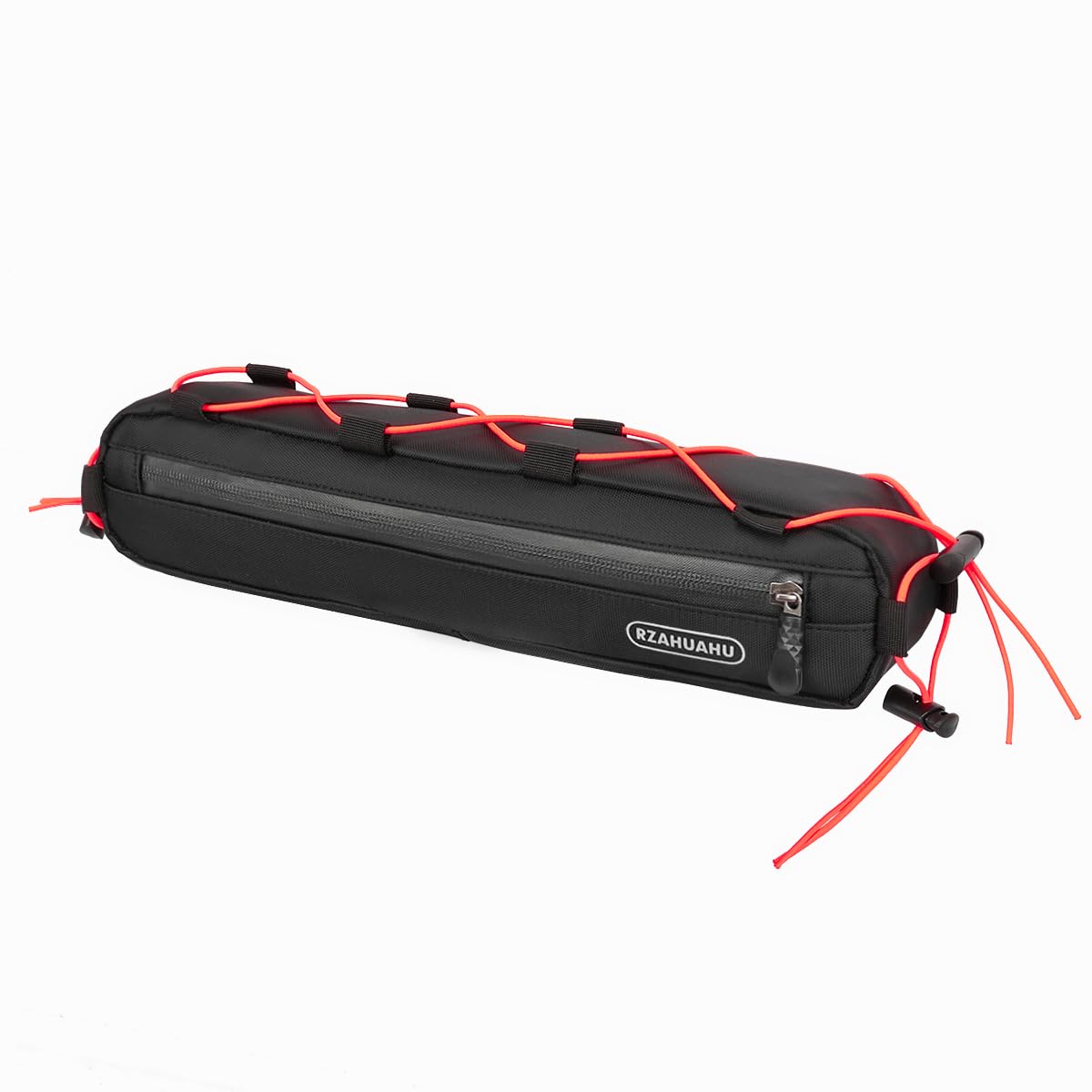 LHROPA Long Strip Bicycle Nylon Handlebar Bag, Sissy Bar, Crossbar, Seat Tube, Tail Bag, Sidecar Storage Pouch, Satchel, Mountain Road Bike Barrel Bag