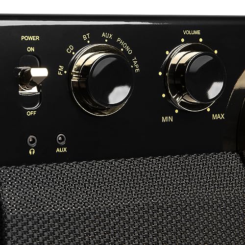 Tocadiscos vintage Victrola Empire para ambientar tu salón con vinilos y música Bluetooth 7