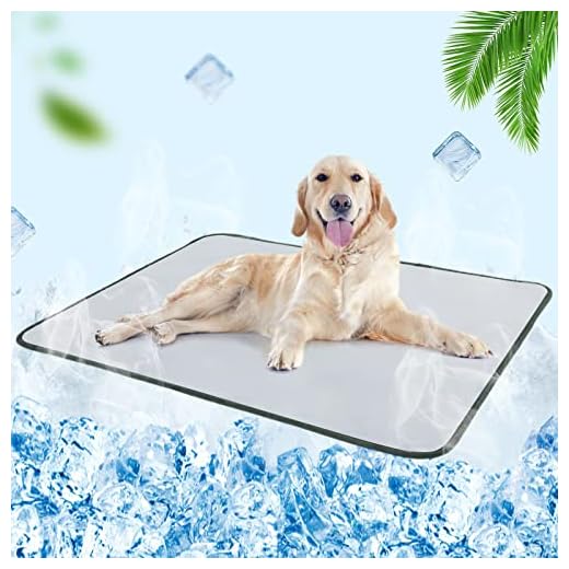 ZonLi Dog Cooling Mat 37" x 28" Pet Pad, Q-max 0.35 Self Cooling Dog Pad Super Soft Plush Dog and Cat Blanket, Machine Washable & Portable Kennel Mat for Indoor or Outdoor