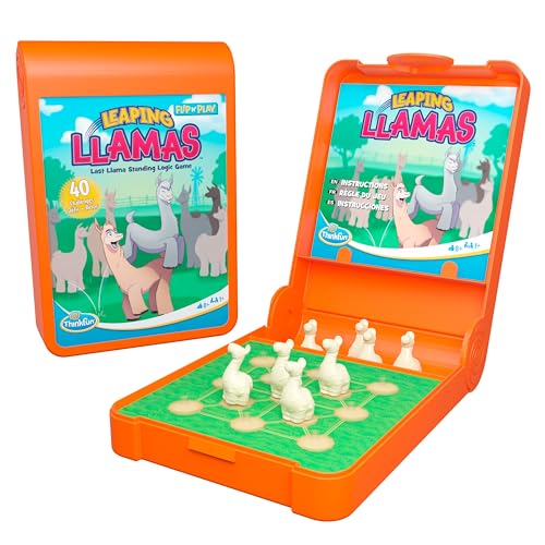 ThinkFun Flip N' Play: Leaping Llamas Travel Logic Game for Road Trips, Plane Rides, and Vacations