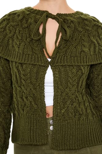 Forever 21 Women's Foldover Cardigan Sweater3