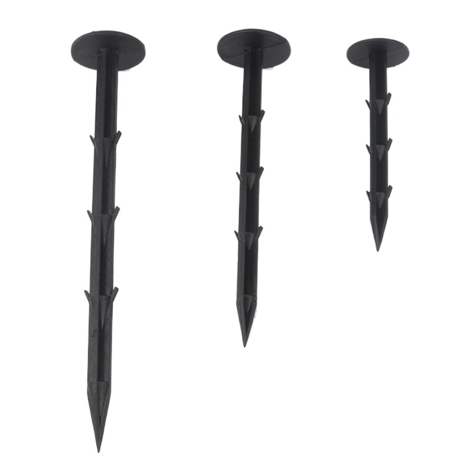 150 Pezzi/Lotto 11 16 20 cm Chiodi da Giardino for Terreno Serra Pellicola Anti-Erbacce Telo Terra Parasole Rete Pacciamatura Strumenti di Fissaggio Plastica PP per Fissaggio(Length 20cm)