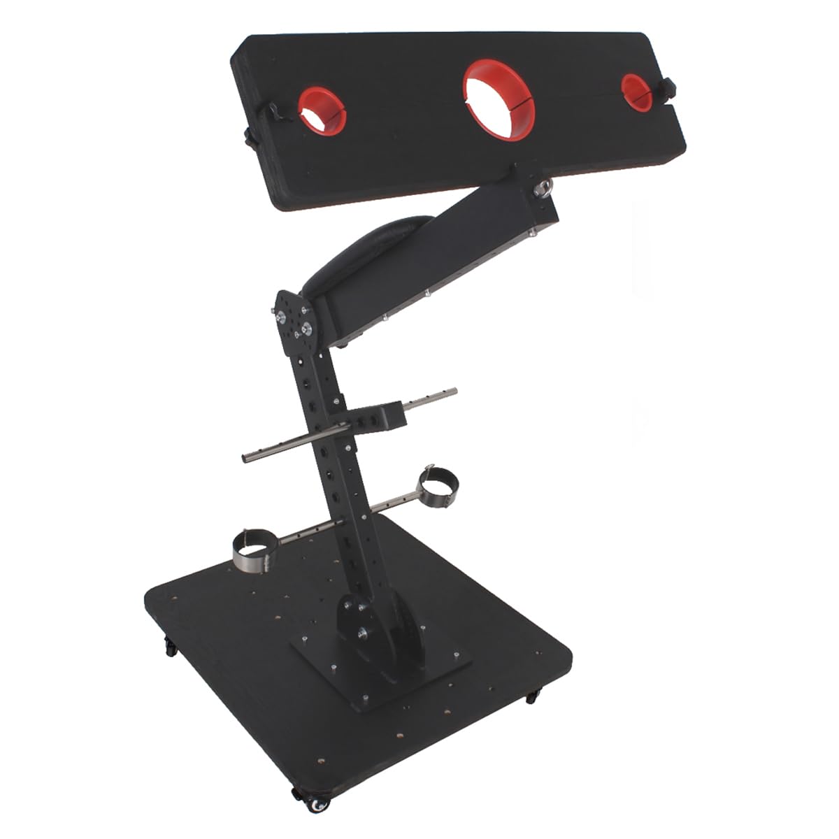 Generic BDSM Bondage Shackles Kit Slave Restraint Rack Love Furniture Binding Wooden Yoke Sex Toys, Black