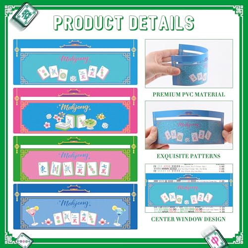 Mahjong Line Finder Card Reader, 4 Pzs Herramienta para Mahjong miniatura 3