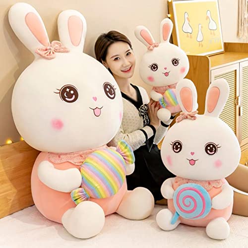 Image of Storescent Soft Toys for Kids - Stuffed Animal Plush Soft Toy for Boys & Girls | Plushie Toy Pink Rabbit 30cm