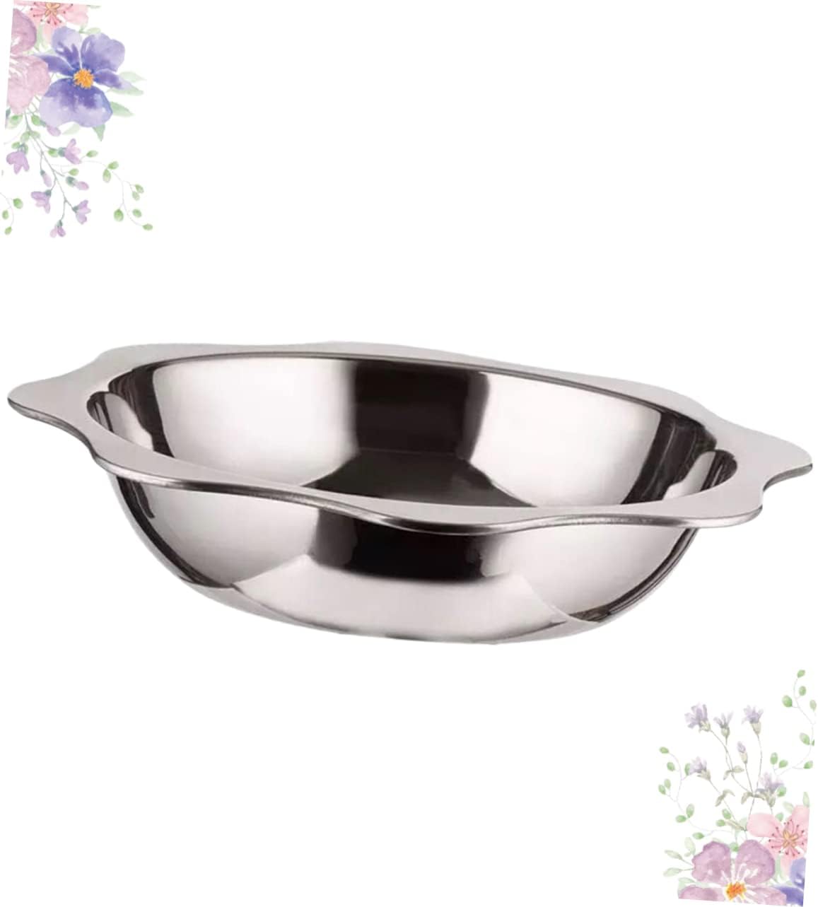 Stainless Steel Hot Pot Cookware for Induction Gas Stove, Silver