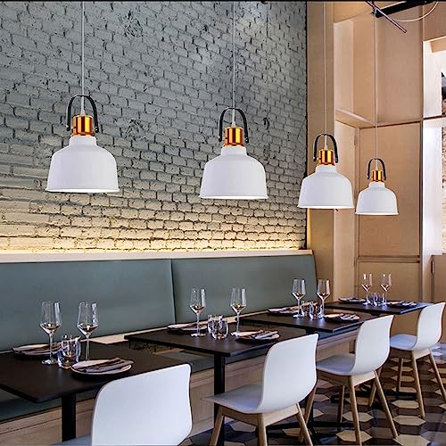 Lámpara de techo industrial blanca E27 para decoración moderna 3