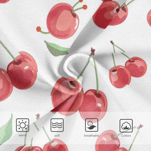 Wusikd Cherry Girls' Underwear Cotton Girls Briefs Soft Toddler Underwears 2T3