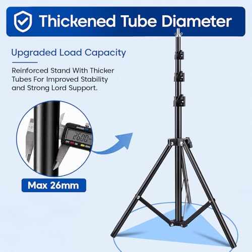 Image of Sounce 9x9 Feet Adjustable Backdrop Stand Kit with Carry Bag | Foldable & Portable Background Stand | for Photography & Videography | Compatible with All Backdrops & Green Screens
