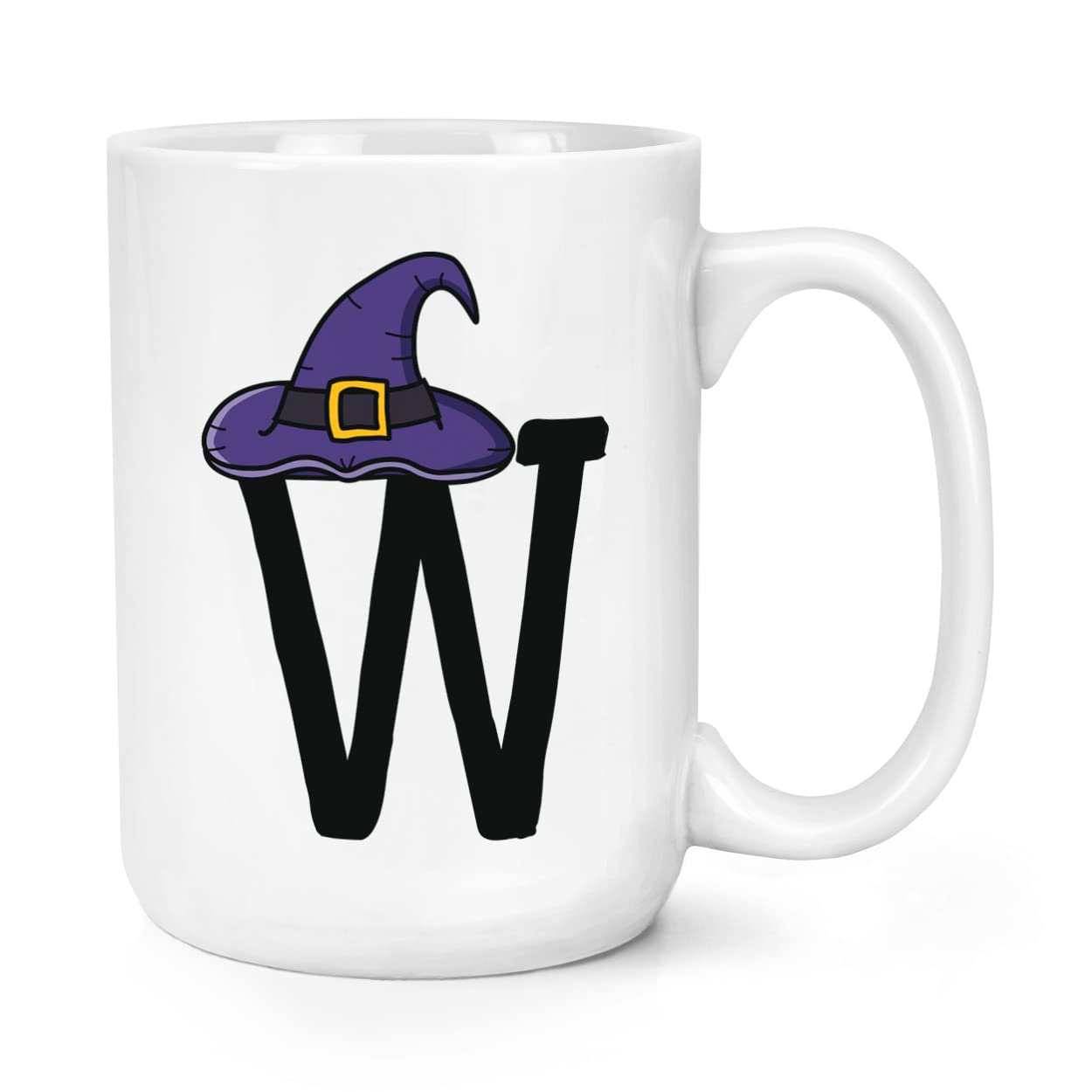 Gift BaseLetter W Witches Wizard Hat 15oz Large Mug Cup