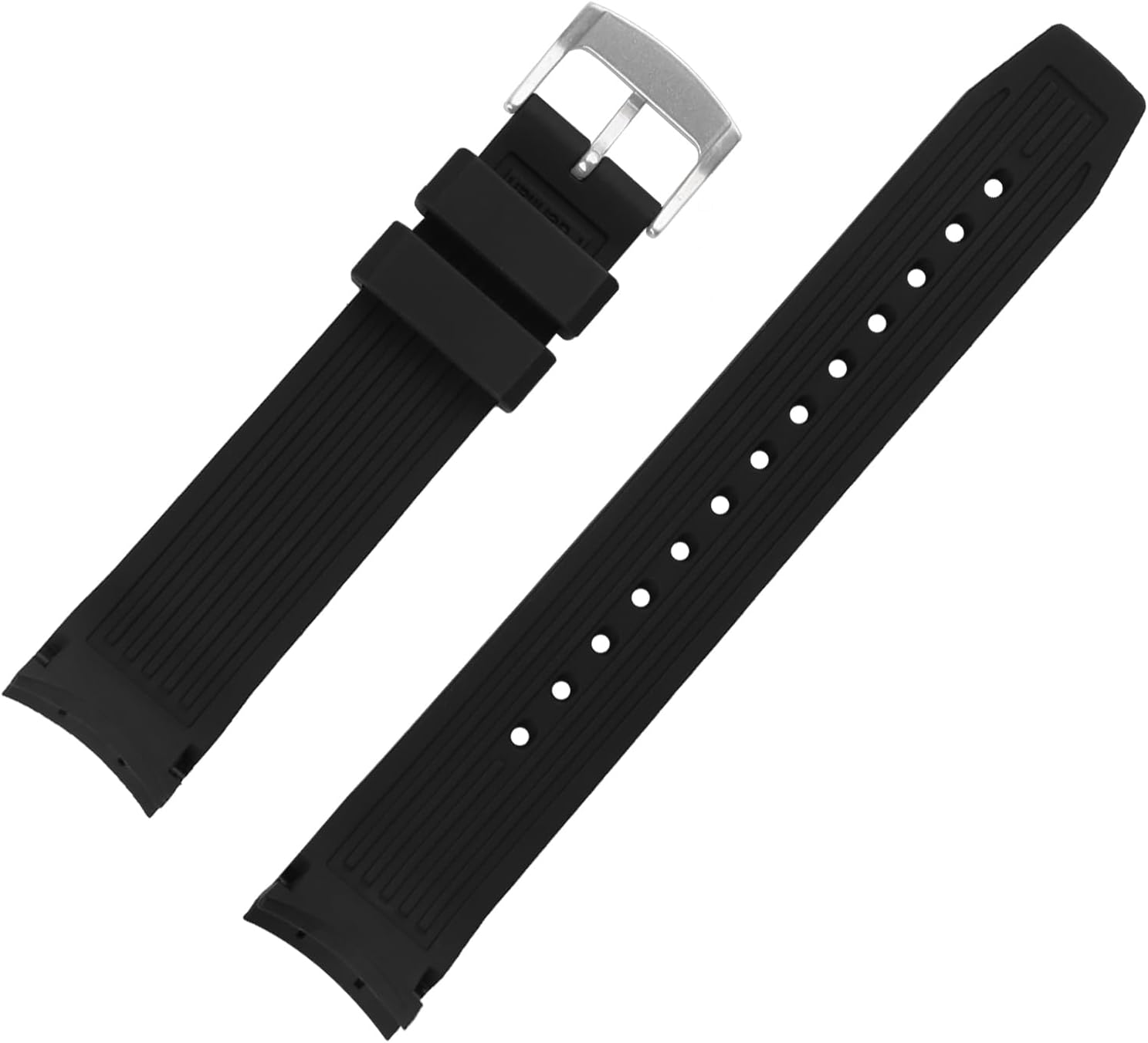 XIW Compatible for 23mm Citizen Eco-Drive E168 BN0085-01E BJ2110 BJ2115-07E BJ2117 Rubber Watch Band Replacement for men Silicone Wirstband Strap women Bracelet