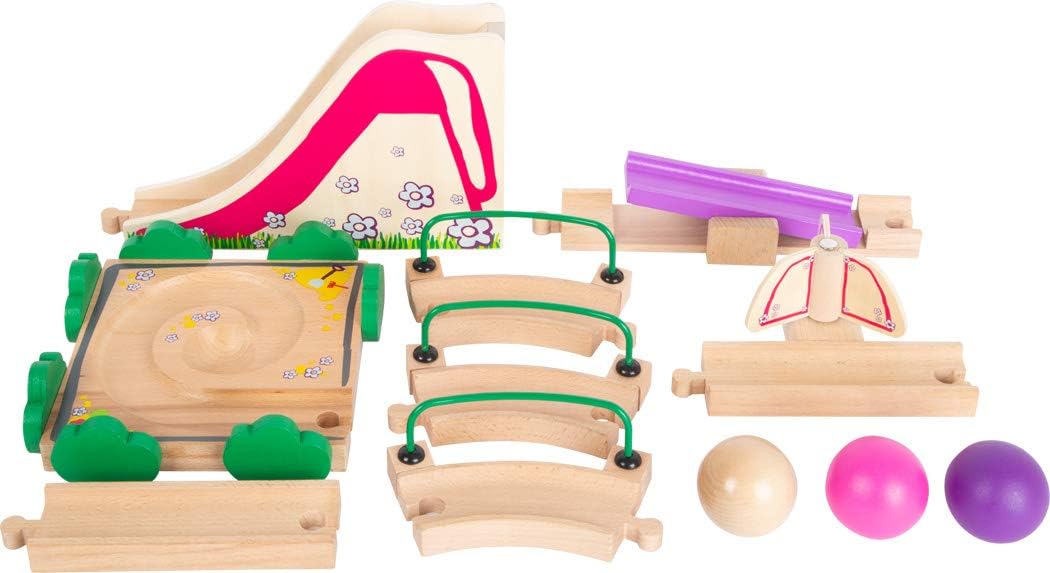 Small Foot 11379 Playground Marble Run made of wood with flexible elements, incl. marbles, for kids aged 18+ months - Image 4
