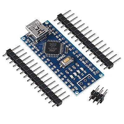 2-Pack Nano Board, D-FLIFE for Nano V3.0 ATmega328P CH-340 Development Board Without Cable Mini USB Port with PIN Headers Pin Unsoldered (Not Welded)
