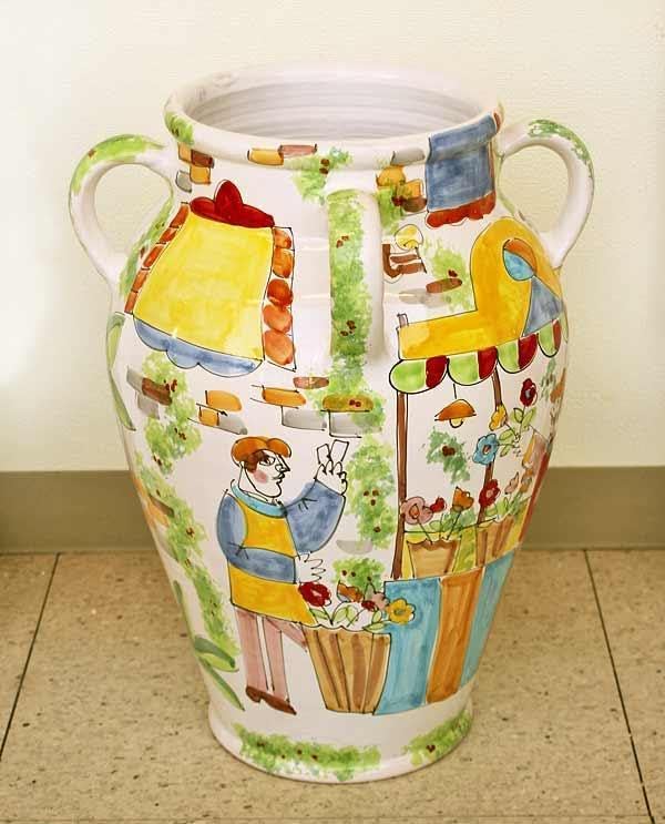 イタリア 花瓶 傘立て ラ・ムーザ LA MUSA ブルー シチリア CT-14 イタリア 花瓶 傘立て ラ・ムーザ LA MUSA ブルー シチリア CT-14 NEW