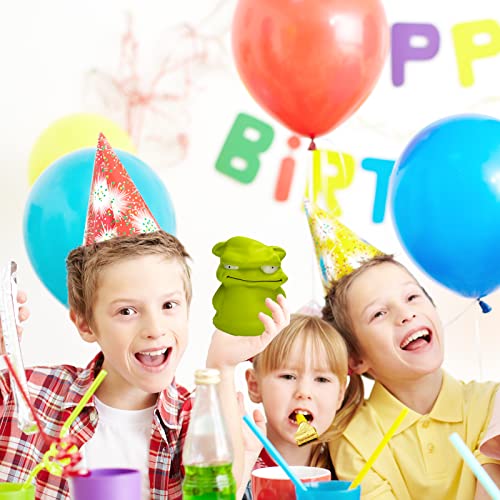 Asmfuoy 4.7 Inches Mini Green Monster Slow Rising Squishies,Palm Size Monsters Squishys Birthday Gift For Kids, Stress Relief Kawaii Squishie Toys #TOP3