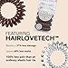 invisibobble Original Traceless Spiral Hair Ties - Pack of 8, Crystal Clear and Pretzel Brown - Strong Elastic Grip Coil Accessories for Women - Non Soaking - Gentle for Girls Teens and Thick Hair