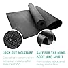 Upward Fit 12-Pack Classic Yoga Mat With Carrying Strap, 68" x 24" Non Slip Exercise Mat, 4mm Thick Gym Mat, Bulk Non Toxic Yoga Mats for Home Workout, Schools, Classroom, and Studios, Black #4