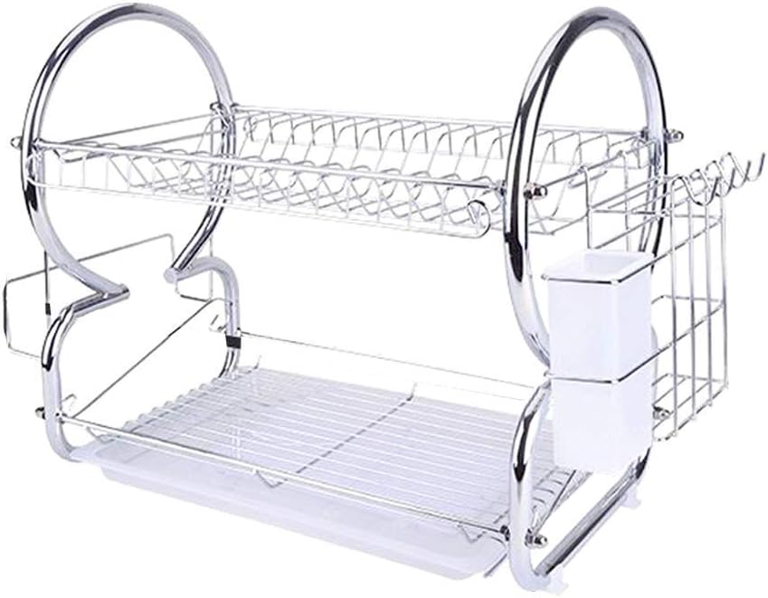 キッチンラック, 2-Layer ディッシュドレンラックキッチンまな箸ツールラック Multifunctional 8 ワードドレン storageラックカトラリーラック