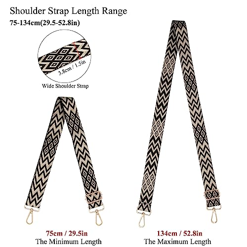 Image of Long Keeper Wide Purse Strap - Adjustable Shoulder Strap Crossbody Handbag Replacement Bag Strap Guitar Straps